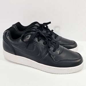 Nike Ebernon Low Black White Athletic Casual Shoes Women's Size 11 (AQ1779-001)